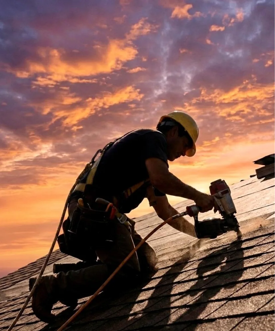 Roof repair services by Skyfort Roofing Solutions