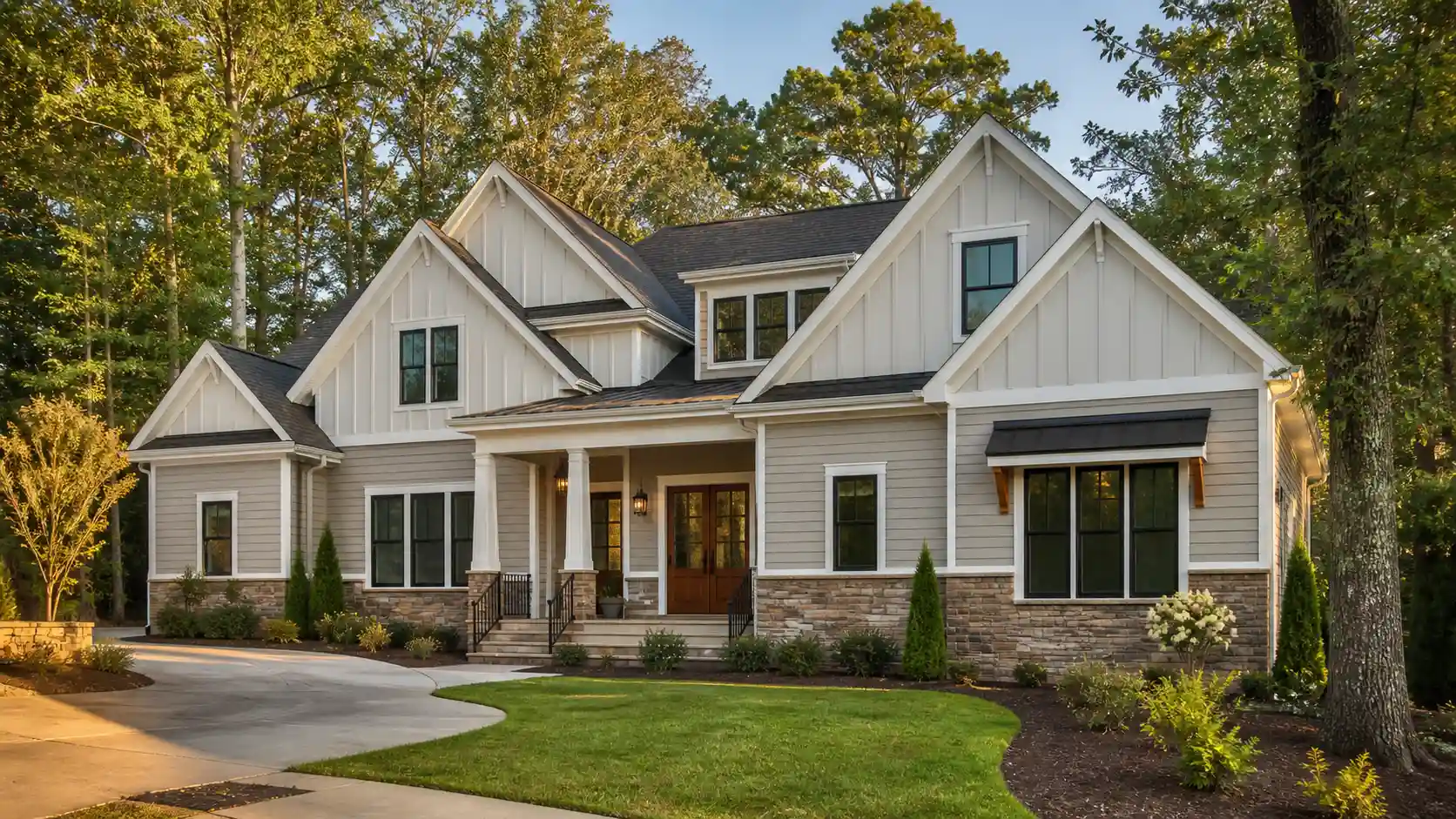 Completed siding installation on a North Georgia home